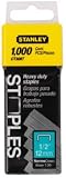 Stanley CT308T 1,000 Units 1/2-Inch Flat Narrow Crown Staples