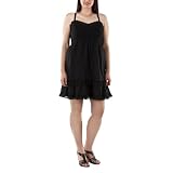 Juniors' Plus-Size Pure Energy Ebony Sleeveless Empire Dress