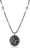 Lulu Designs Pave Diamond Pendant Star Dust Balls Necklace
