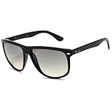 Ray-Ban RB4147 Flattop Boyfriend Sunglasses,Black Frame/Grey Gradient Lens,60 mm