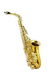 Product details for Alto Saxophone Gold Lacquer. Design Based on Selmer Mark VI