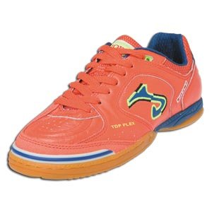 Joma Top Flex Indoor Soccer Shoes (Red/Royal/Citron)