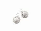 Tiny Venetian Earring Charms in White Gold by Jude Frances