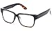Newbee Fashion - Unisex Thick Squared Frame Quality Build Sturdy Square Clear Lens Fashion Glasses for Men & Women