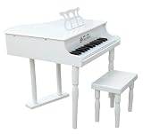 Schoenhut 30 Key White Classic Baby Grand Piano