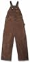 Carhartt Unlined Sandstone Duck Bib Overall in Chestnut