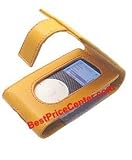Orange Color Leather Clip Pouch Case for Apple Mini Ipod