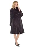 Sheared Swing Sculptured Mink Coat Reversible