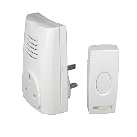 TeckNet Plug-in Digtial Door Bell With Socket - White