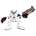 Star Wars Galactic Heroes 2 Pack 2 Inch Tall Action Figure : Chewbacca with Slingshot and Blue Striped Clone Trooper with Blaster Pistol_s-4