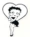 Sports : Aufkleber Betty Boop small Sticker (Nr. 0499)