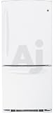 GE : GBSC0HCXWW 20.3 cu. ft. Bottom-Freezer Refrigerator - White
