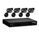 Lorex Edge+ LH324501C4 4-Channel Video Security DVR with Internet, 3G Mobile Viewing and 4 Security Cameras (Black)