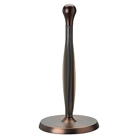 Umbra Tug Oil Rubbed Bronze Paper Towel Holder Features Fast and Easy Rolling Perfect for Countertop