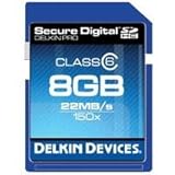 Delkin 8 GB Secure Digital (SD) PRO Class 6 150X Memory Card DDSDPRO2-8GB