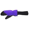 SnowStoppers STAY-ON Fleece Mittens (Large for ages 7-10, Purple)
