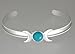 Sterling Silver Triple Goddess Cuff Bracelet with title=