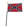 Confederate flag 4 x 6 inch
