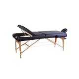 Soozier 4" Foam Wide Massage Reiki Table 3230bk