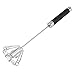 Rotatable Stainless Steel Kitchen Mixer Balloon Egg Beater Whisk for Whipping Manual Milk Cream Whisk Stirring Egg Tools
