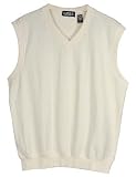 Vertical stripe vest in Ivory, Size 3XL