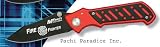 Fire Fighter Tactical Pocket Knife Anodized Aluminum Handle