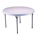 Lifetime, 4' Round Table,  48" Round Molded Top, White Granite color finish
