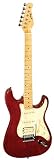 Arbor AS310 Double Cutaway Electric Guitar, Transparent Red