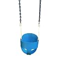 Full Bucket Swing with Chain- Blue