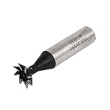 uxcell　ダブテールルータービット　フライス盤　ミルカッター　木工機械　45度　HSS