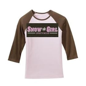 Snowgirl - 3 4 Shirt Snowmobile Snowboarding Shirt by SnowGirl