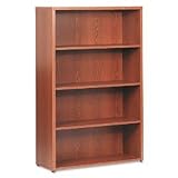 1980 Series Laminate Bookcase, 4 shelf, 36w x 54h, Medium Oak (HON1983MM)
