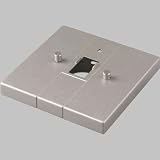 Progress Canopy Kit Clip Mount. Breakaway canopy with mounting plate - Brushed Nickel Finish