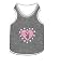 Playboy Heart With Stones Dog Tee Small Grey