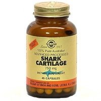 Solgar's 100% Pure Australian Shark Cartilage 750 mg - Helps promote a healthy cellular environment, 180 Caps., (Solgar)