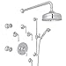 ROHL AKIT99LM-APC THERMOSTATIC SHOWER, Polished Chrome