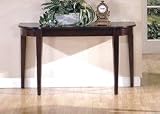 Contemporary Espresso Finish Occasional Sofa Console Table
