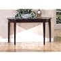 Contemporary Espresso Finish Occasional Sofa Console Table