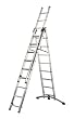 Hailo Aluminium Combi Ladders - 2 x 9 + 1 x 8 Rungs