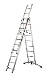 Hailo Aluminium Combi Ladders - 2 x 9 + 1 x 8 Rungs