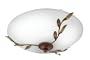 Eglo  86865A Catania, Antique-Brown-Gold, 1-Light Ceiling Light Fixture
