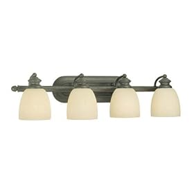 Thomas Lighting Colonial Bronze Four-Light Bath Fixture by Thomas Lighting