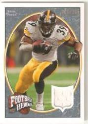 2008 Upper Deck Heroes Jerseys Blue Parallel #98 Willie Parker/125 - Pittsburgh Steelers (Piece of Authentic Game Worn Jersey - Serial #d)(Football Cards)