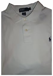 Men's Ralph Lauren Polo Shirt Size XL White Short Sleeved