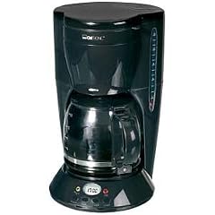 Clatronic KA 2888 Kaffeeautomat mit Timer 10-12 Tassen Glaskanne schwarz