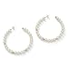10K Gold Cultured Pearl Hoop Pierced Earrings