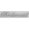 Bridesmaid Hot Fix Iron On Rhinestone Diamante Transfer Crystals With Free Bobby Pin
