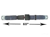 2-Point Lap Seat Belt, Navy, 60 Inch Length, with End Release Button