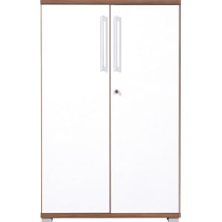 Aktenschrank Freeport Büroschrank mit 3 Ebenen 75x120cm, abschließbar, Dekor wählbar, Dekor/Front:Walnuss