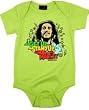 BOB MARLEY - Get Up Creeper - Lime Onesie / Baby T-shirt